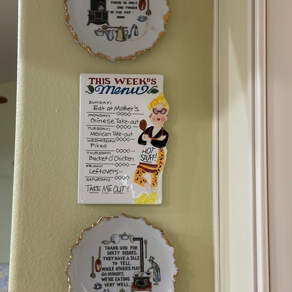 Vintage Kitchen Wall Decor Set